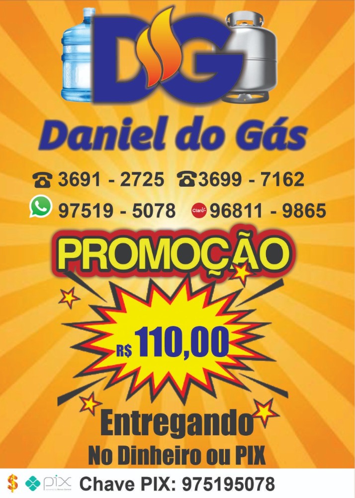 💯 Melhor vendedor autorizado de água e gás DANIEL DO GÁS